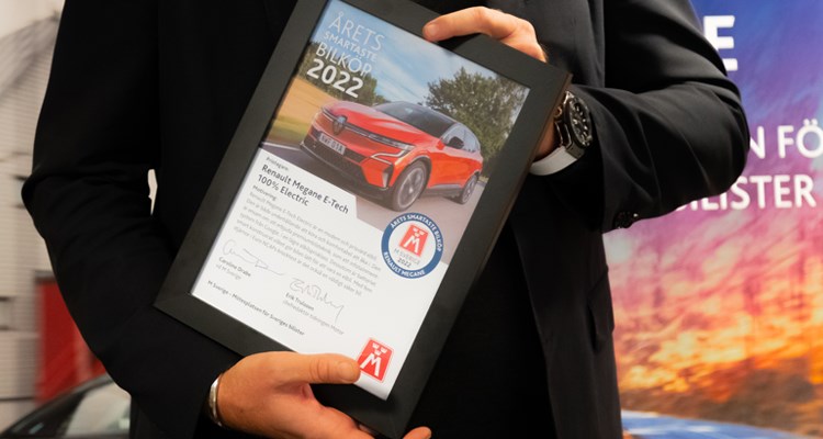 Utmärkelsen Årets smartaste bilköp delas ut av Riksförbundet M Sverige.