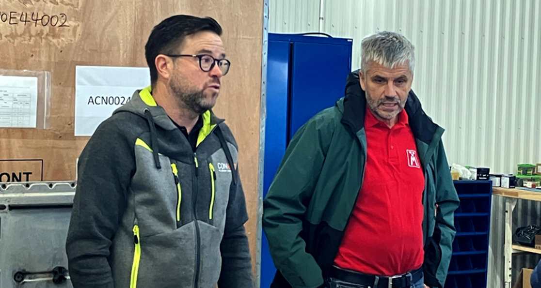 18 november 2025: Presentation av Ulf Alden, vd Conbat och avdelningsansvarig Ulf Ahlqvist.