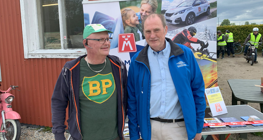 6 juni 2025: På plats på motorhistoriska dagen.