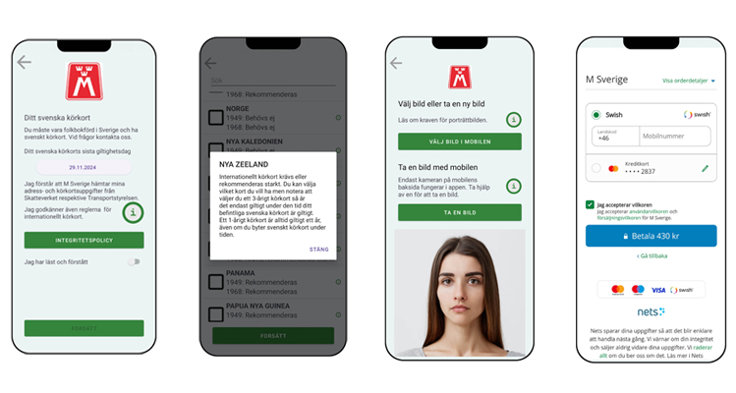 Beställ via M Sveriges app Internationellt körkort