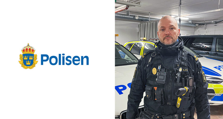 Glenn Franklin, trafikpolis i Luleå.