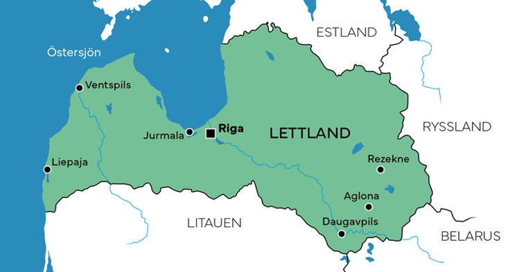 Besöksmål i Lettland.