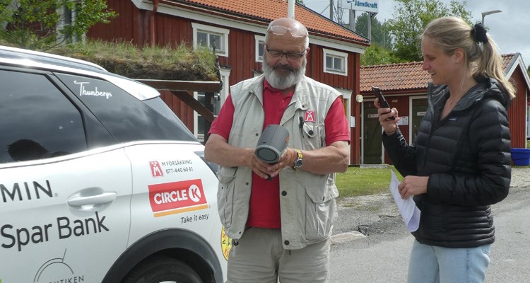 2021: Stig-Björn Sundell intervjuas i Åre av journalisten Emmy Olson från Jämtlands tidningen