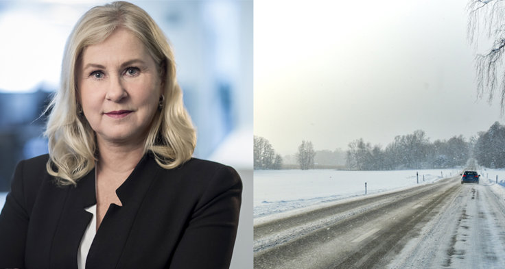 – M Sveriges bästa råd till bilisterna är att hålla hastighetsbegränsningarna, anpassa hastigheten till rådande väglag och hålla avståndet till framförvarande fordon. Sträckkör inte utan ta pauser om resan tar lång tid, säger Heléne Lilja, chef kommunikation och samhälle på Riksförbundet M Sverige.