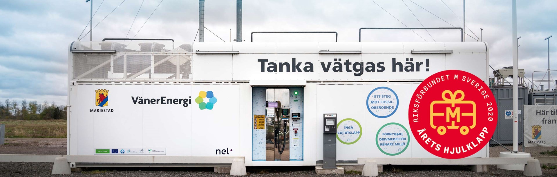 Tankstation för vätgas i Mariestad