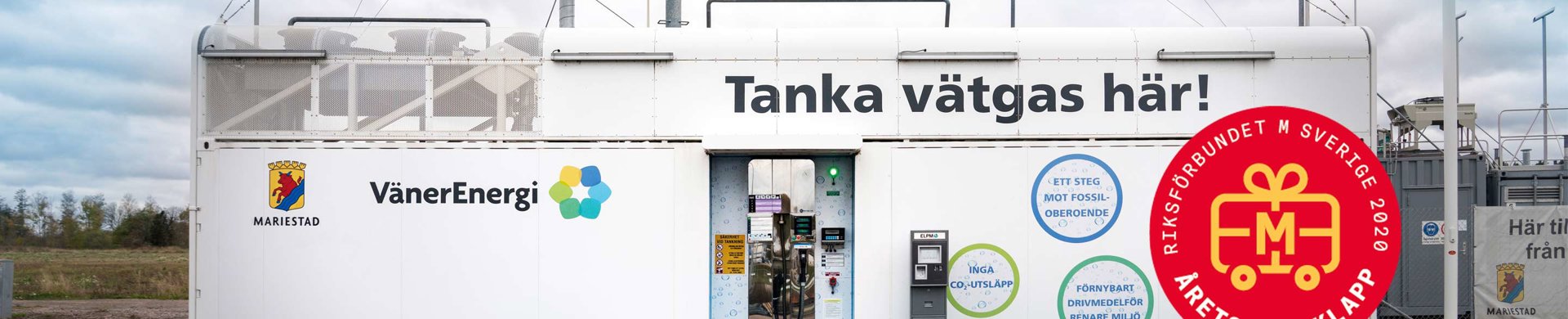 Tankstation för vätgas i Mariestad