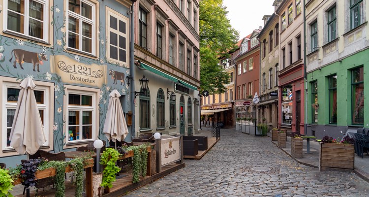 Gamla stan i Riga finns på Unescos världsarvslista.