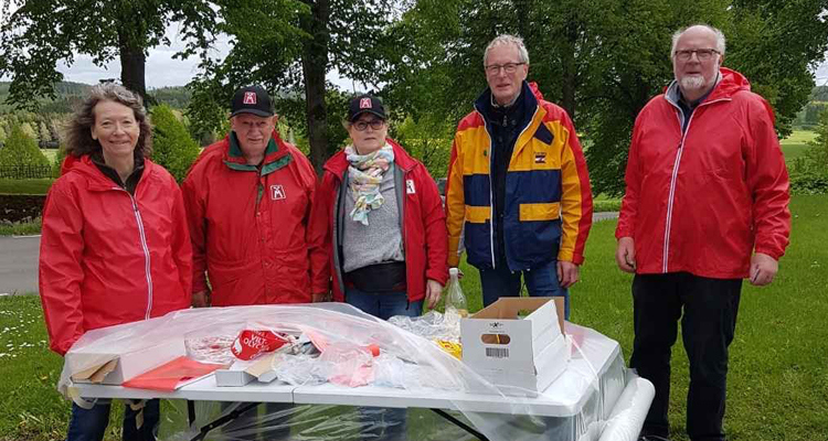 En bild från familjerallyt "Härs och tvärs" med Körkortsveteranerna