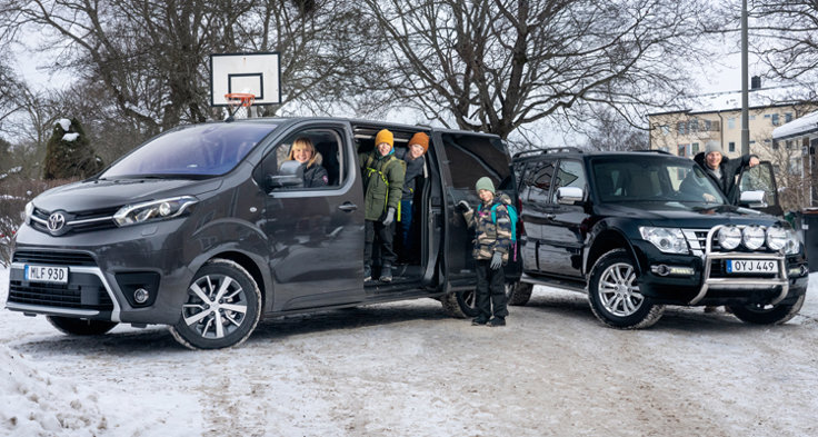 M Sverige Testar Mitsubishi Pajero 3.2 Di D Vs Toyota Proace Verso 2.0 Diesel 1