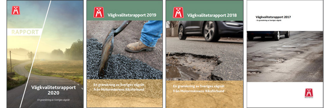 M Sveriges utgivna vägkvalitetsrapporter kan du ladda ner här. Våra rapporter för respektive år bygger på vägkvalitetsundersökningen som genomfördes under det föregående året.