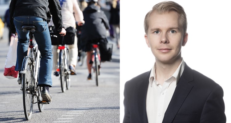 – Det man kan göra för att öka cyklandet handlar mycket om att öka trafiksäkerheten, säger Tony Gunnarsson, sakkunnig i trafiksäkerhet på M Sverige.