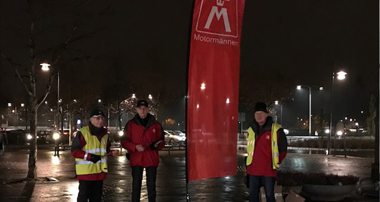 Lokalklubben Dalarna delar ut reflexer