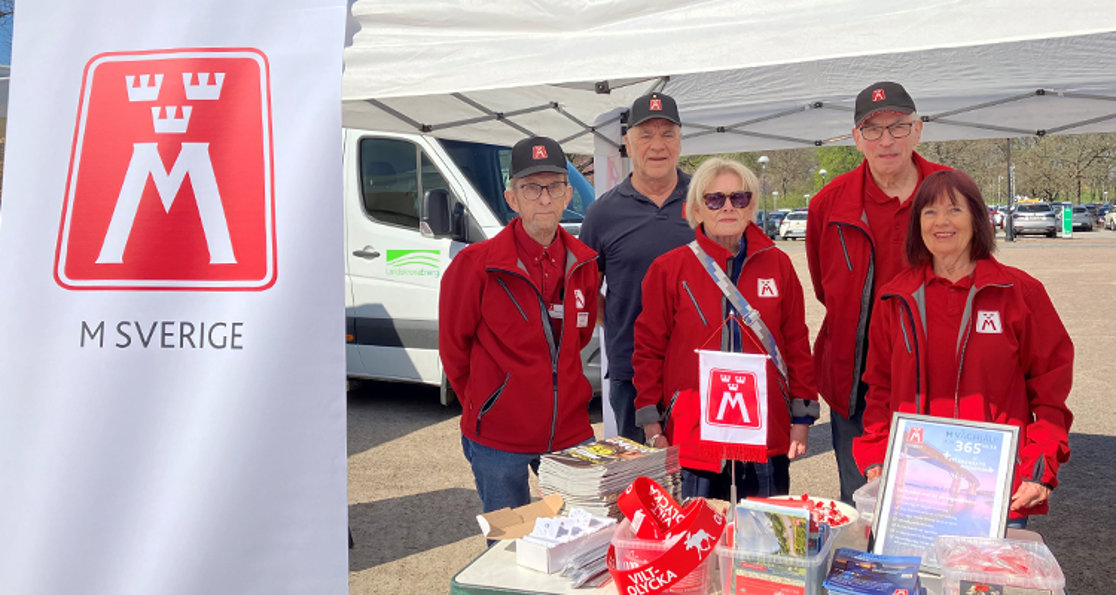 22 april 2023: Medlemmar från Skåne Nordväst och Sydväst på Elbilsmässan i Landskrona: Knut-Arne Nilsson (SV), Ingmar Nilsson (NV), Marja Mattsson (NV), Peter Kruse (NV) och Anita Holmberg (SV)