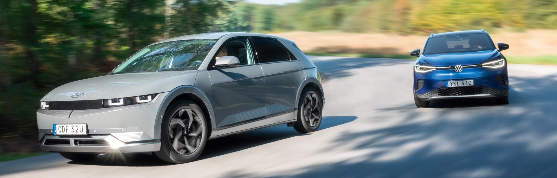 Tidningen Motor testar  Hyundai Ioniq 5 och Volkswagen ID.4