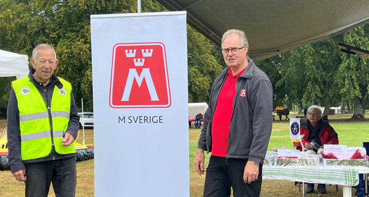 Som vanligt var M Sverige avdelning Kronoberg en av utställarna på Helgasjörallyt i Växjö.
