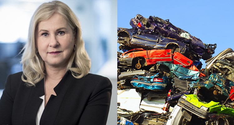 – Det förvånar oss att regeringen gör så här. Den som kör en skrotfärdig bil idag kommer inte att ha råd att köpa en ny elbil imorgon, säger Heléne Lilja, chef för kommunikation och samhälle på Riksförbundet M Sverige.