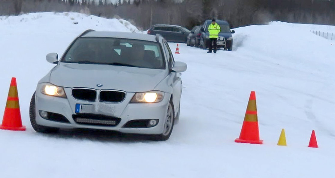 2 februari 2025: Halkkörning på Lungre Motorstadion.