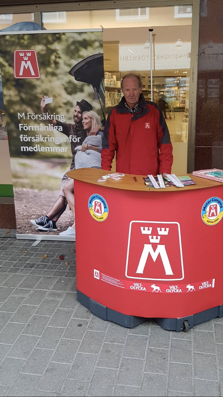 På bilden ses ordförande Roland Henricsson under aktivitet i Hultsfred