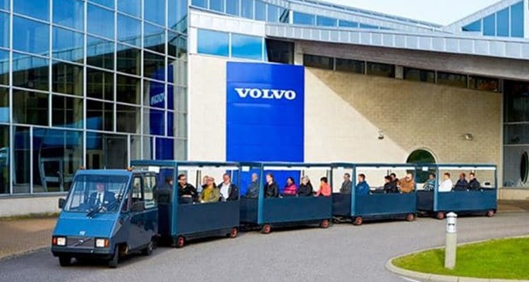 31 januari 2024: Volvobesök med rundturen med Blå tåget.