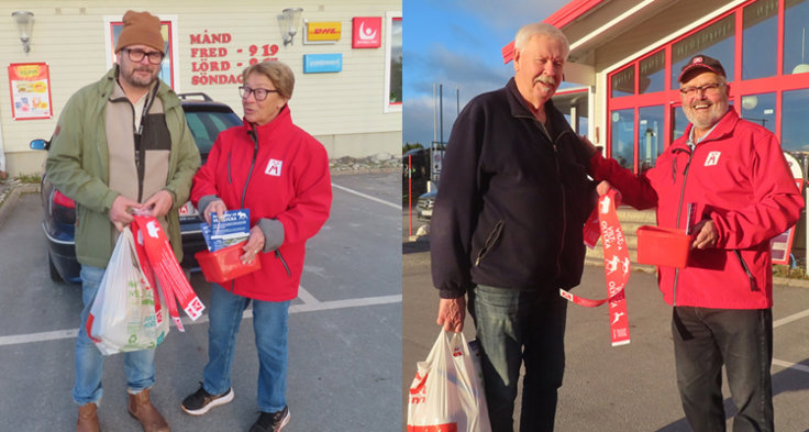 Medlemmar in action med viltremsor.