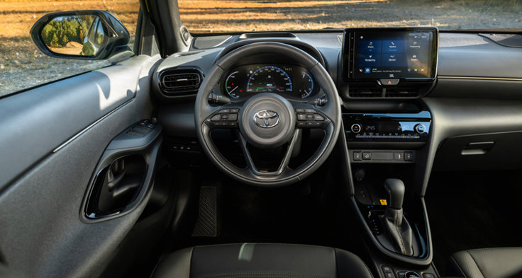 M Sverige Testar Toyota Yaris Cross AWD I Instrumentpanel