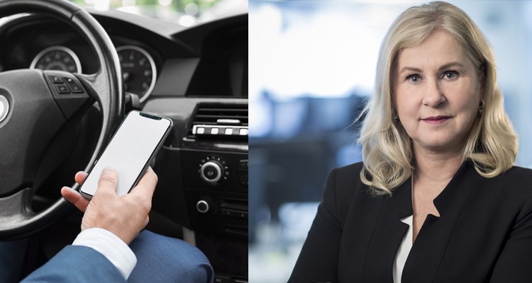 - Ett tips är att aktivera stör ej-funktionen när du ska åka bil, för att minska mängden distraherande notiser, säger säger Heléne Lilja, chef för kommunikation och samhälle på Riksförbundet M Sverige.