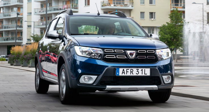 M Sverige Testar Dacia Sandera Stepway Front