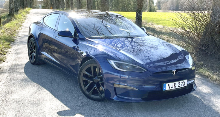 M Sverige Test Tesla Model S PLAID 750