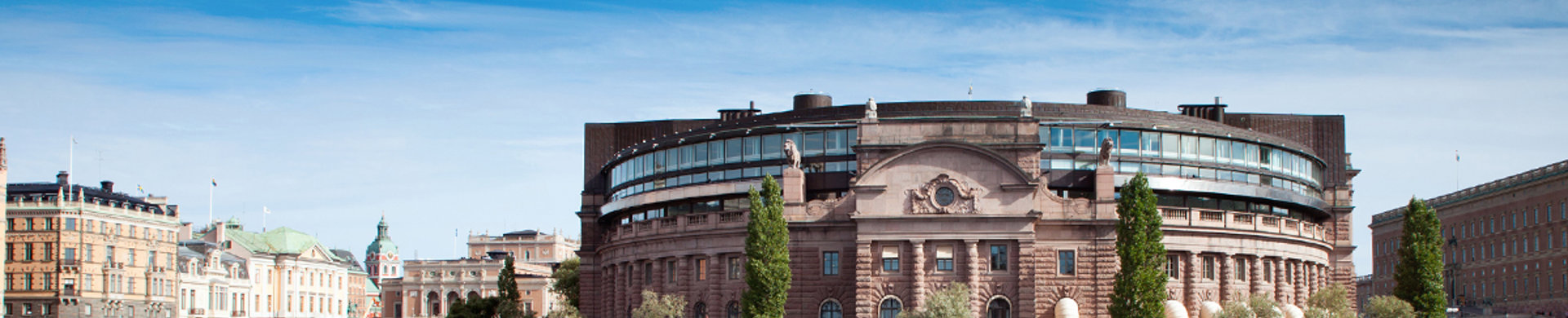 Banner riksdagshuset
