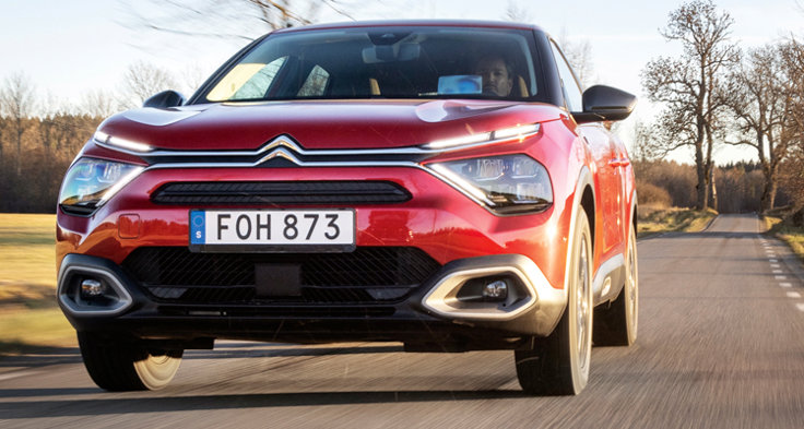 M Sverige Testar Populäraste Elbilarna Citroen E C4 Front