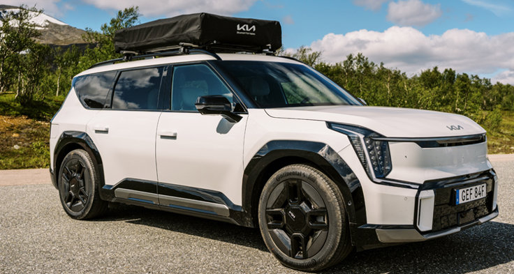 Kia EV9 GT Line är stor men lätt att hantera.